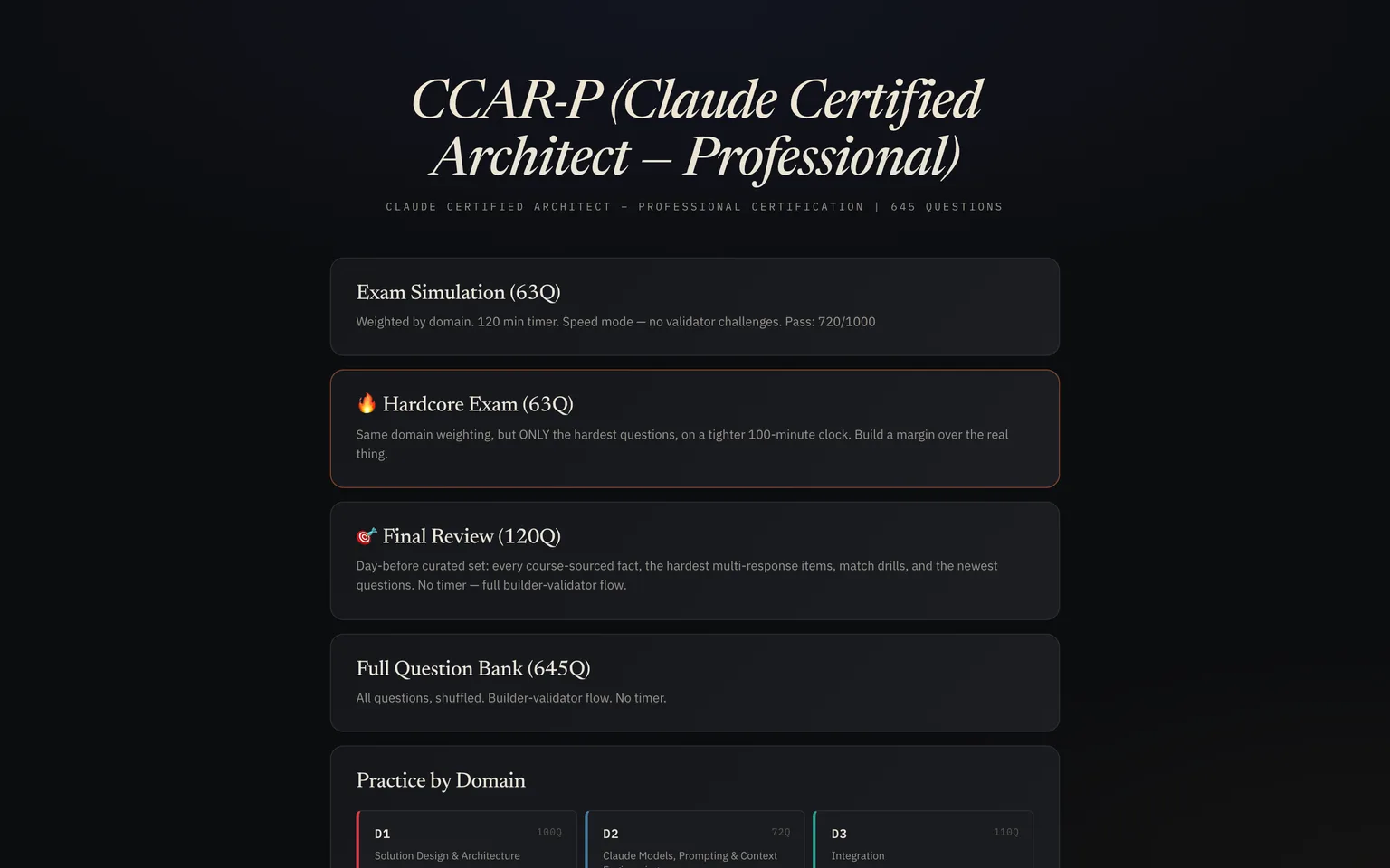 CCAR-P trainer